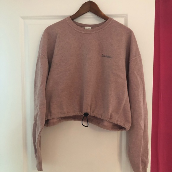 Iets Frans Bubble Hem Sweatshirt Pink 